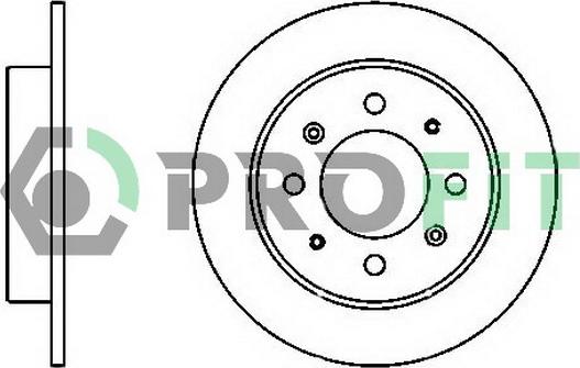 Profit 5010-1541 - Тормозной диск autospares.lv