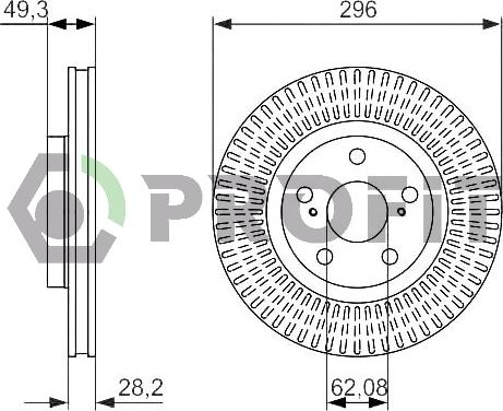 Profit 5010-1646 - Тормозной диск autospares.lv