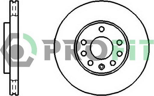 Breco BS 8325 - Тормозной диск autospares.lv