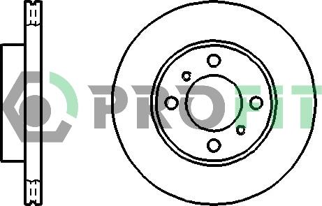 Profit 5010-1005 - Тормозной диск autospares.lv