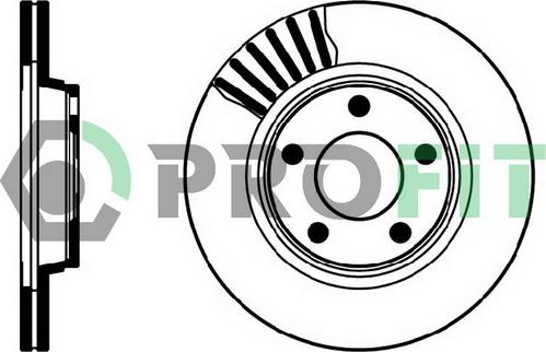 Profit 5010-1003 - Тормозной диск autospares.lv
