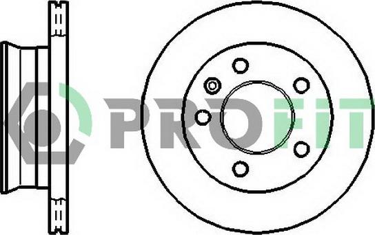 Profit 5010-1013 - Тормозной диск autospares.lv