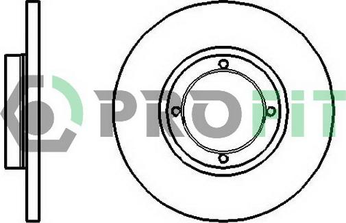 Profit 5010-1076 - Тормозной диск autospares.lv