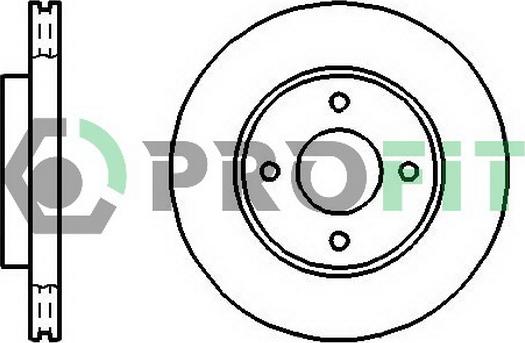 Profit 5010-1072 - Тормозной диск autospares.lv