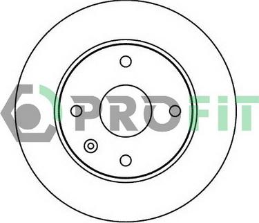 Profit 5010-1257 - Тормозной диск autospares.lv