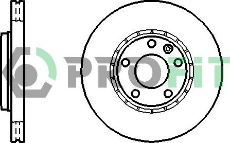 Profit 5010-1204 - Тормозной диск autospares.lv