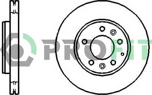 Profit 5010-1210 - Тормозной диск autospares.lv