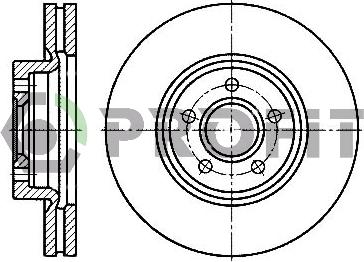 Profit 5010-1225 - Тормозной диск autospares.lv