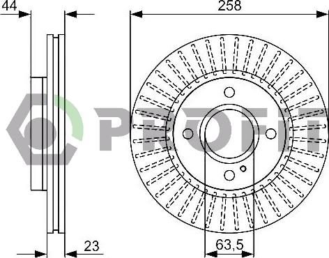 Profit 5010-1740 - Тормозной диск autospares.lv