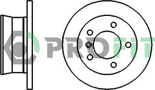 Profit 5010-2001 - Тормозной диск autospares.lv