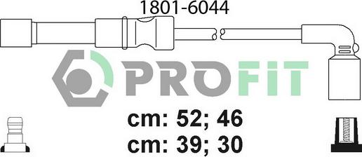Profit 1801-6044 - Комплект проводов зажигания autospares.lv