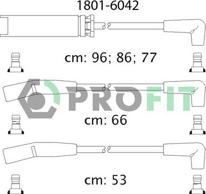 Profit 1801-6042 - Комплект проводов зажигания autospares.lv