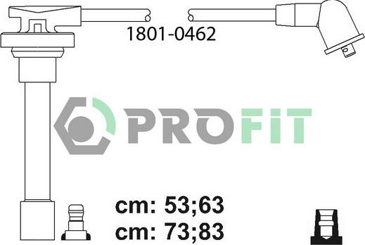 Profit 1801-0462 - Комплект проводов зажигания autospares.lv