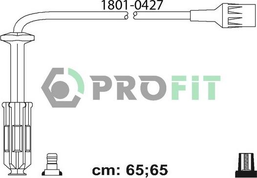 Profit 1801-0427 - Комплект проводов зажигания autospares.lv