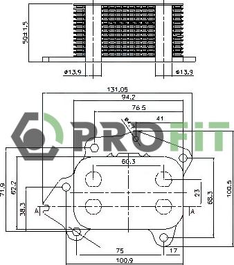 Profit 1745-0027 - Масляный радиатор, двигательное масло autospares.lv