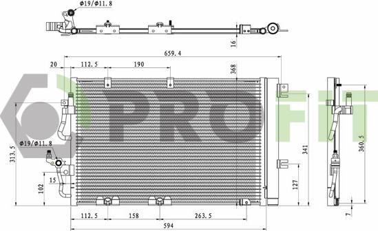 Profit 1770-0539 - Конденсатор кондиционера autospares.lv