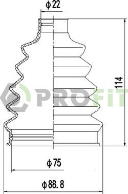 Profit 2710-0058 XLB - Пыльник, приводной вал autospares.lv