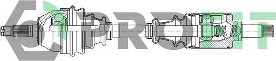 Profit 2730-0062 - Приводной вал autospares.lv