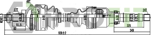 Profit 2730-0141 - Приводной вал autospares.lv