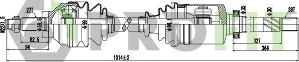 Profit 2730-0378 - Приводной вал autospares.lv