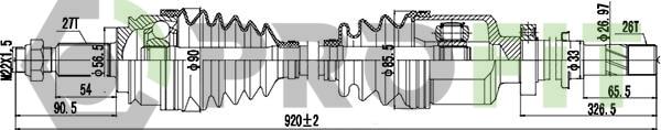 Profit 2730-1246 - Приводной вал autospares.lv