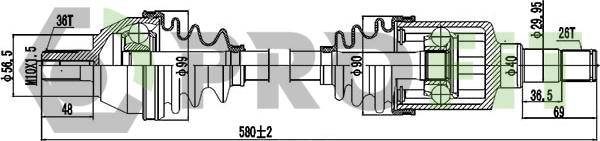 Profit 2730-3018 - Приводной вал autospares.lv