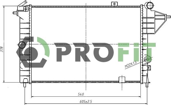 Profit PR 5076A4 - Радиатор, охлаждение двигателя autospares.lv