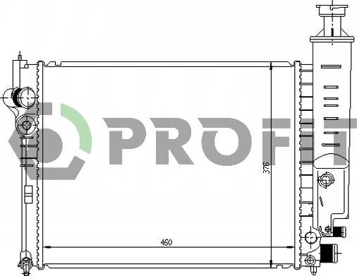 Profit PR 0540A3 - Радиатор, охлаждение двигателя autospares.lv