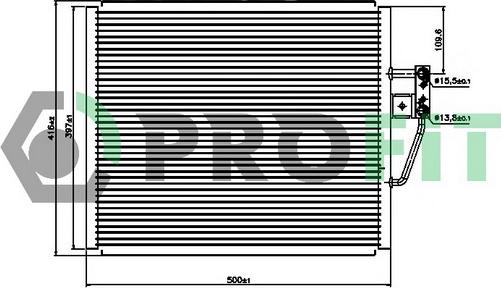 Profit PR 0062C1 - Конденсатор кондиционера autospares.lv