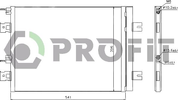 Profit PR 1901C3 - Конденсатор кондиционера autospares.lv