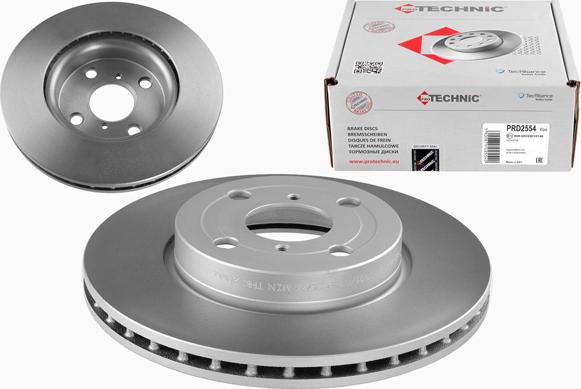 Protechnic PRD2554 - Тормозной диск autospares.lv