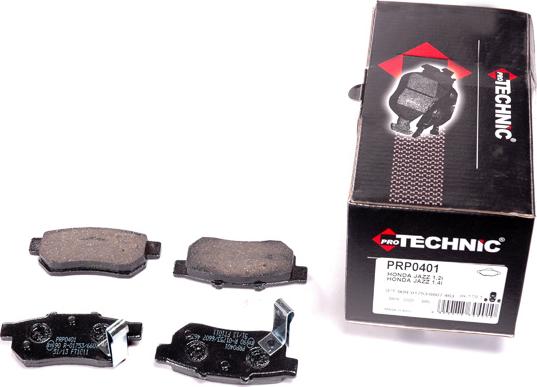 Protechnic PRP0401 - Тормозные колодки, дисковые, комплект autospares.lv