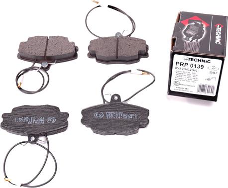 Protechnic PRP0139 - Тормозные колодки, дисковые, комплект autospares.lv