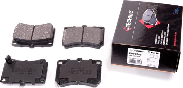 Protechnic PRP0248 - Тормозные колодки, дисковые, комплект autospares.lv