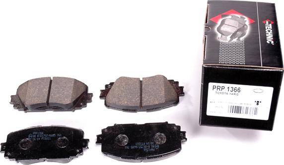 Protechnic PRP1366 - Тормозные колодки, дисковые, комплект autospares.lv