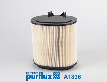 Purflux A1836 - Воздушный фильтр, двигатель autospares.lv
