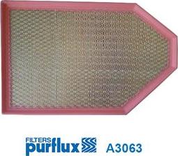 Purflux A3063 - Воздушный фильтр, двигатель autospares.lv