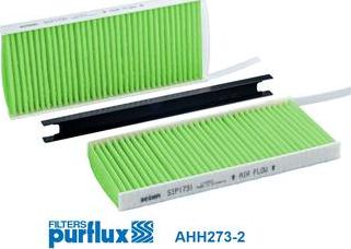 Purflux AHH273-2 - Фильтр воздуха в салоне autospares.lv