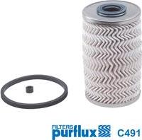 Purflux C491 - Топливный фильтр autospares.lv
