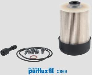 Purflux C869 - Топливный фильтр autospares.lv