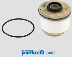 Purflux C802 - Топливный фильтр autospares.lv