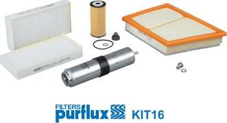 Purflux KIT16 - Комплект фильтра autospares.lv