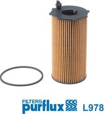 Purflux L978 - Масляный фильтр autospares.lv