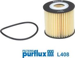 Purflux L408 - Масляный фильтр autospares.lv