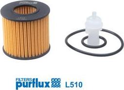 Purflux L510 - Масляный фильтр autospares.lv