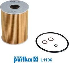 Purflux L1106 - Масляный фильтр autospares.lv