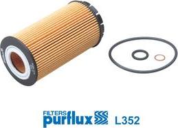 Purflux L352 - Масляный фильтр autospares.lv