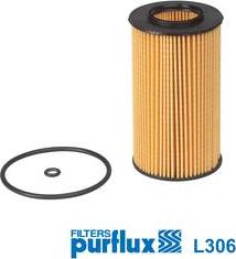 Purflux L306 - Масляный фильтр autospares.lv