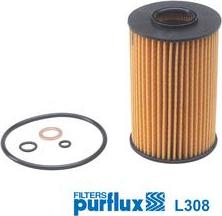 Purflux L308 - Масляный фильтр autospares.lv