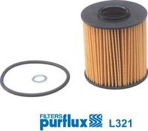 Purflux L321 - Масляный фильтр autospares.lv